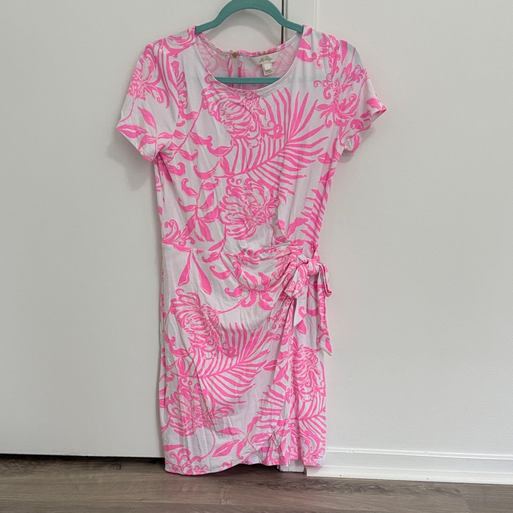 Lilly Pulitzer pink and white romper